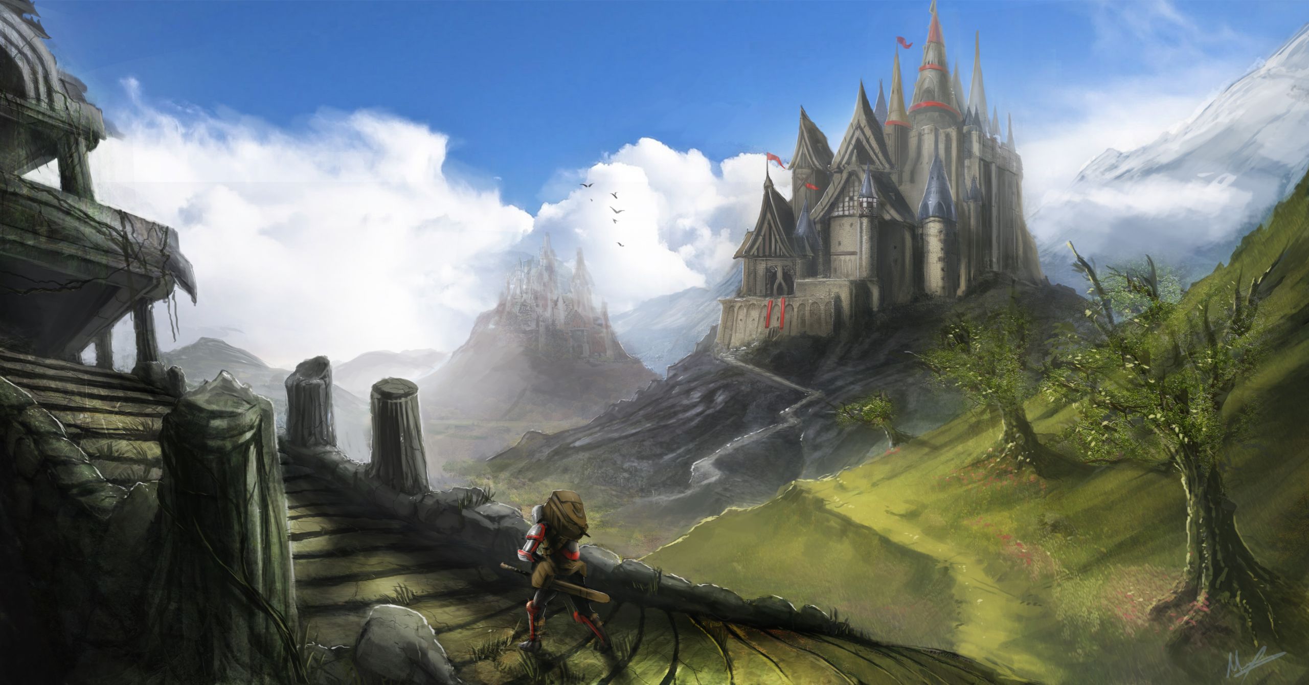 Fantasy Landscape Paintings
 Fantasy Landscape2 by ramhak on DeviantArt