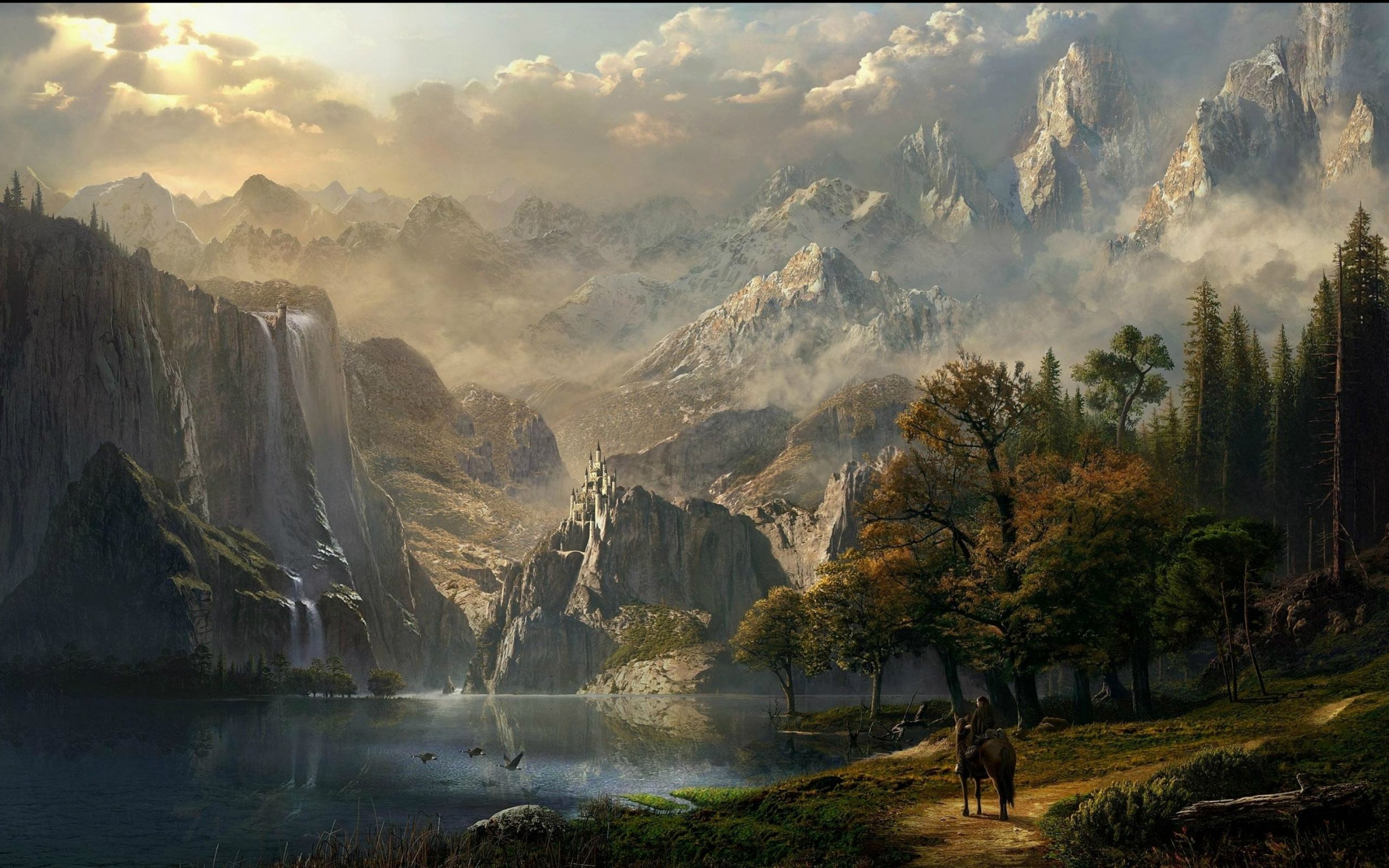 Fantasy Landscape Paintings
 Fantasy landscape art artwork nature wallpaper