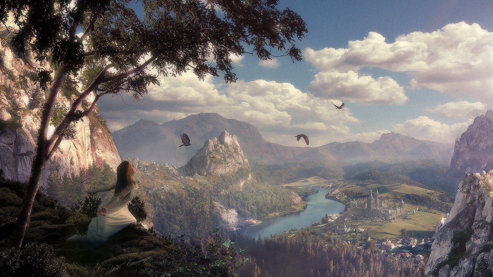 Fantasy Landscape Paintings
 Fantasy Landscape Wallpapers Wallpaper Cave