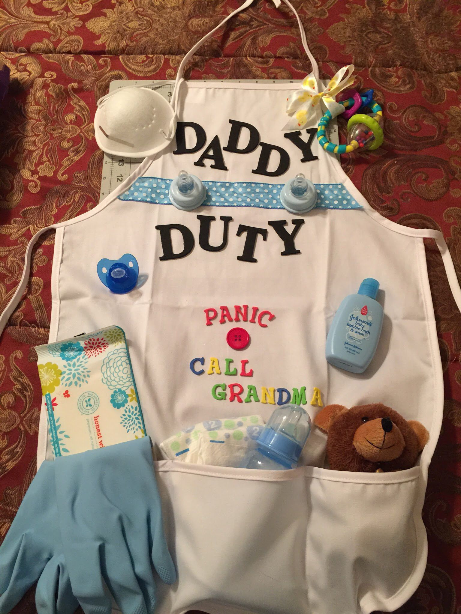 Father To Be Gifts From Baby
 New Dad Diaper Duty apron