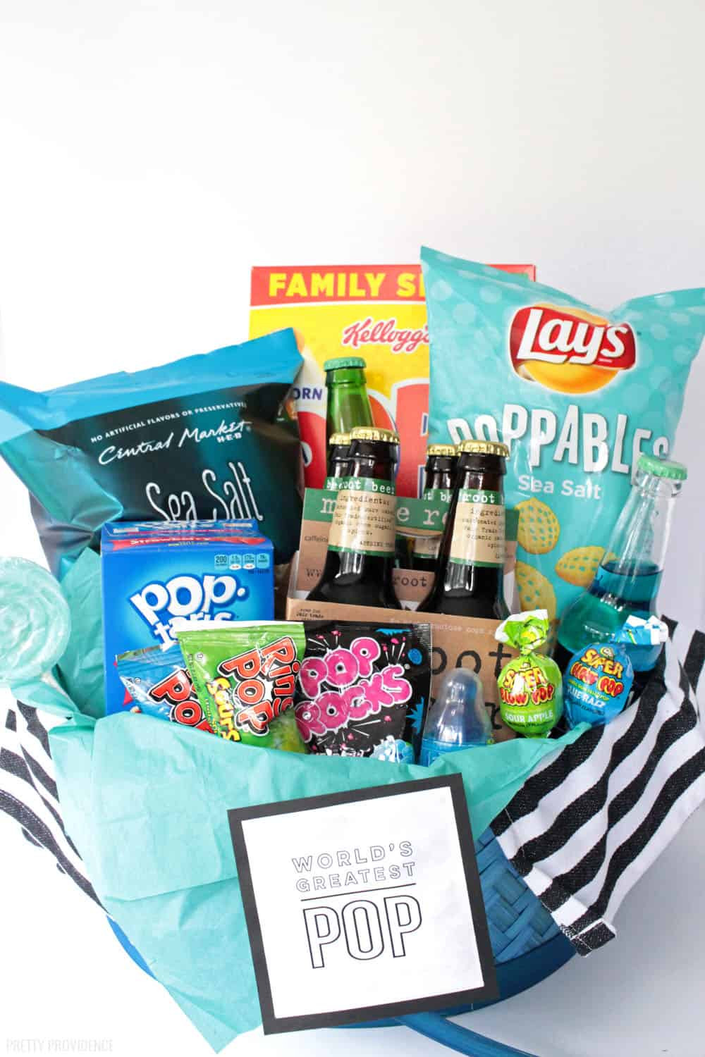 Father'S Day Gift Basket Ideas Pinterest
 World s Greatest Pop Gift Basket New Dad Gift Idea