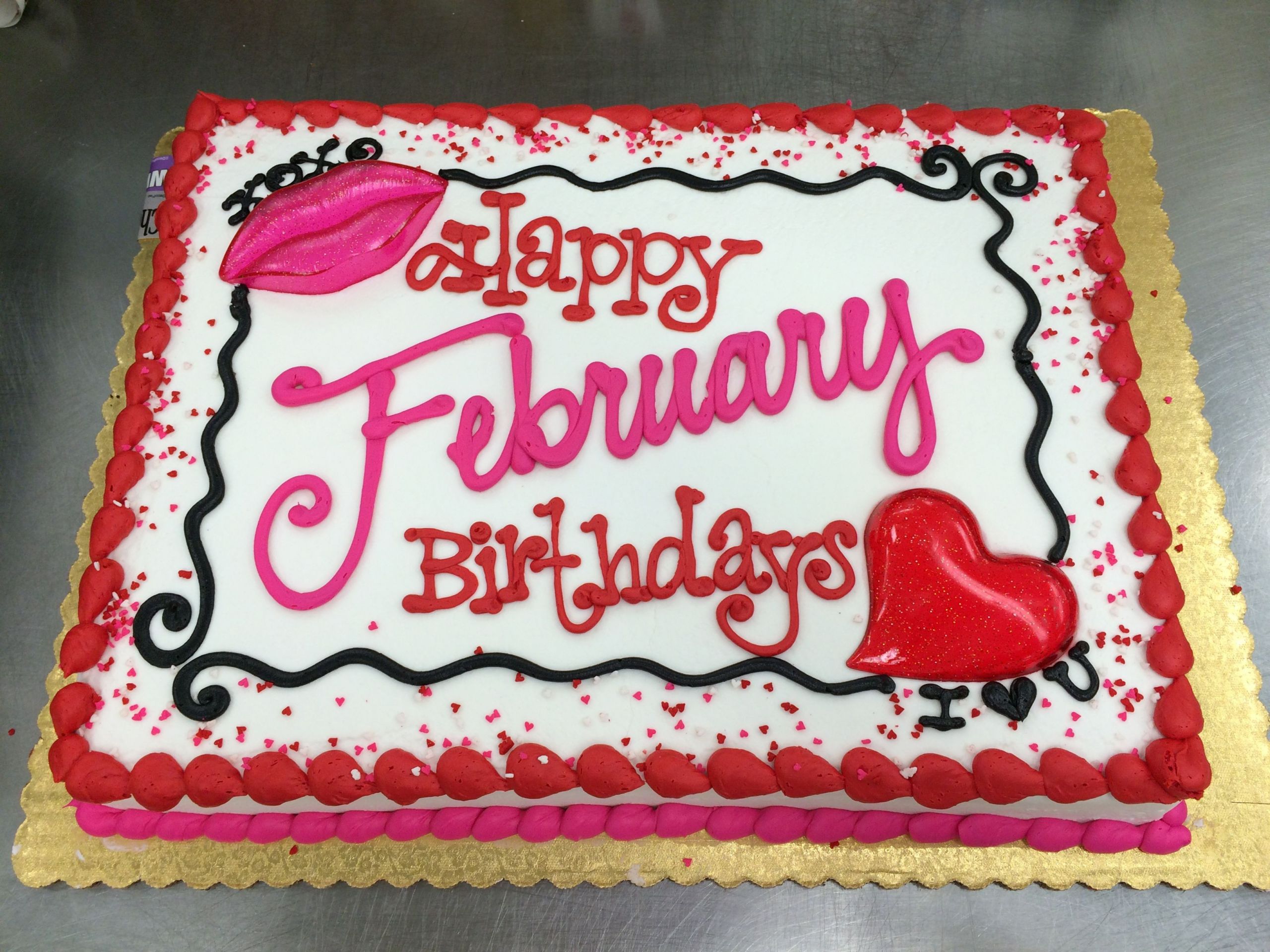 February Birthday Party Ideas
 Happy February Birthday Cake by Stephanie Dillon LS1 Hy