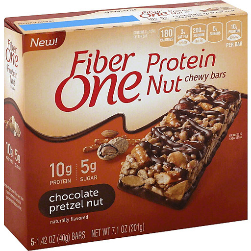 Fiber In Pretzels
 Fiber e™ Chocolate Pretzel Nut Protein Nut Chewy Bars 5