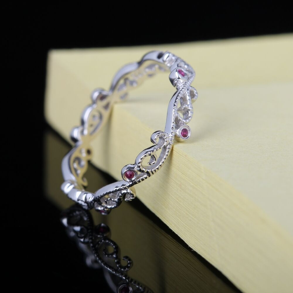 Filigree Wedding Rings
 Crown Filigree Ring Sterling Silver Plated Gold Engagement