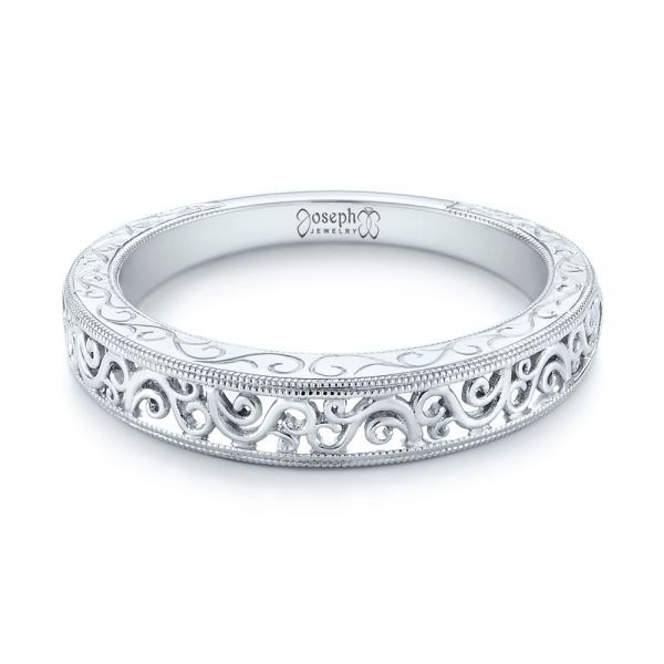 Filigree Wedding Rings
 Custom Hand Engraved Filigree Wedding Band