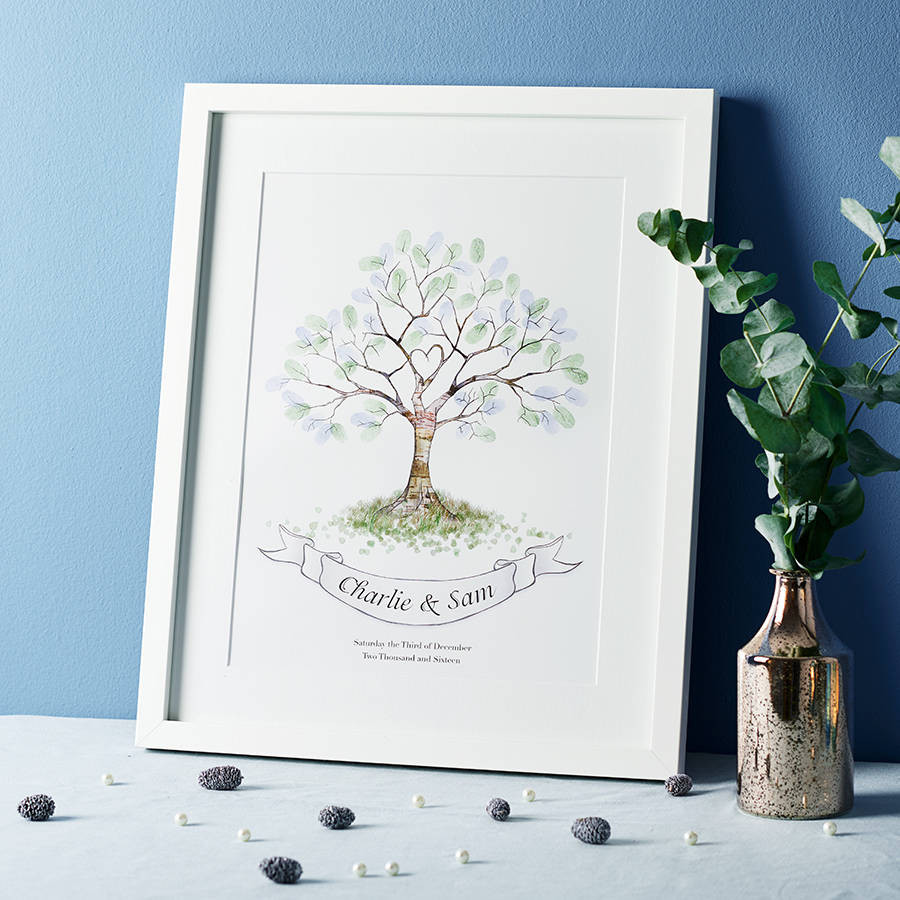 Fingerprint Guest Book Wedding
 wedding fingerprint tree guest book by lillypea event