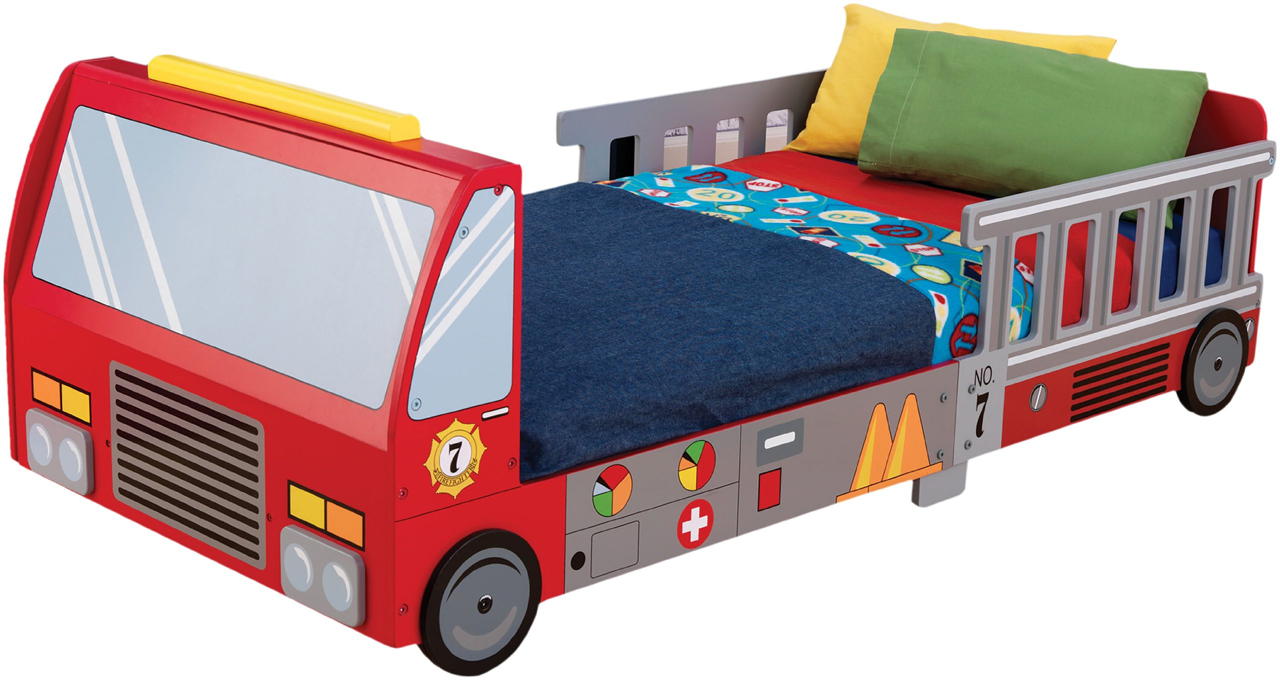 Fire Truck Kids Bedroom
 Amazon Carter s 4 Piece Toddler Bed Set Fire Truck