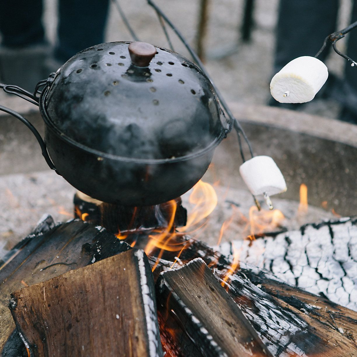 Firepit Popcorn Popper
 Popcorn Popper