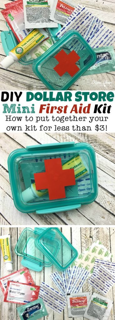 First Aid Kit DIY
 DIY Dollar Store Mini First Aid Kits Mama CheapsMama Cheaps