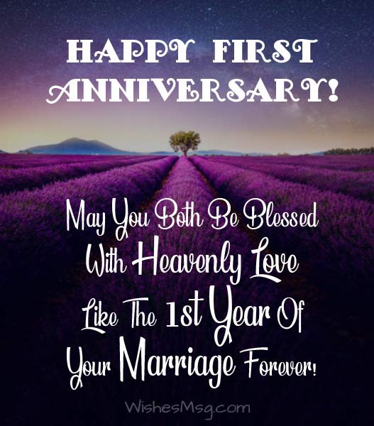 First Anniversary Quotes
 1st Anniversary Wishes First Anniversary Messages