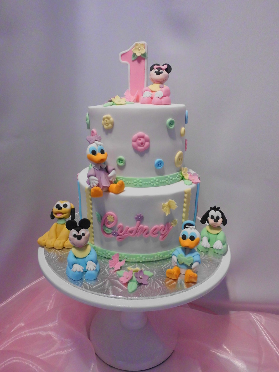 First Birthday Cake Recipes
 Disney Babies First Birthday Cake CakeCentral