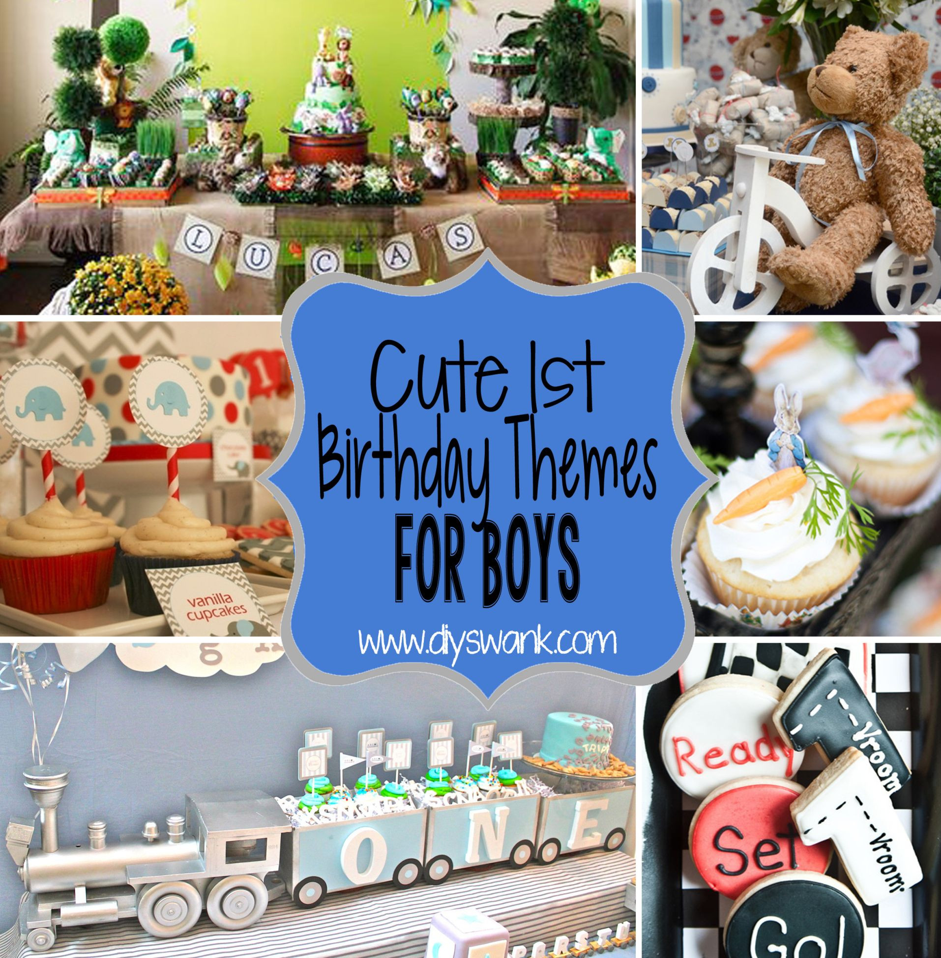 First Birthday Gift Ideas For Boys
 Cute Boy 1st Birthday Party Themes With images