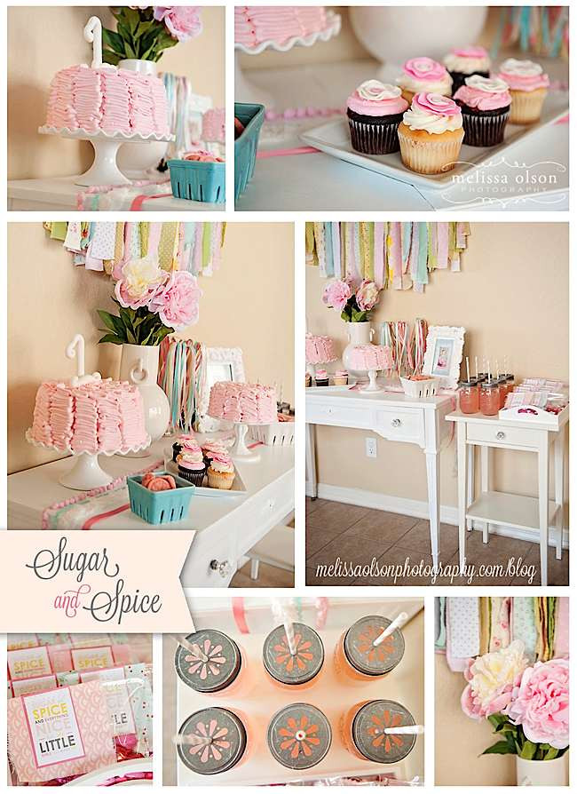 First Birthday Party Decorating Ideas
 Kara s Party Ideas Vintage Sugar and Spice 1st Birthday