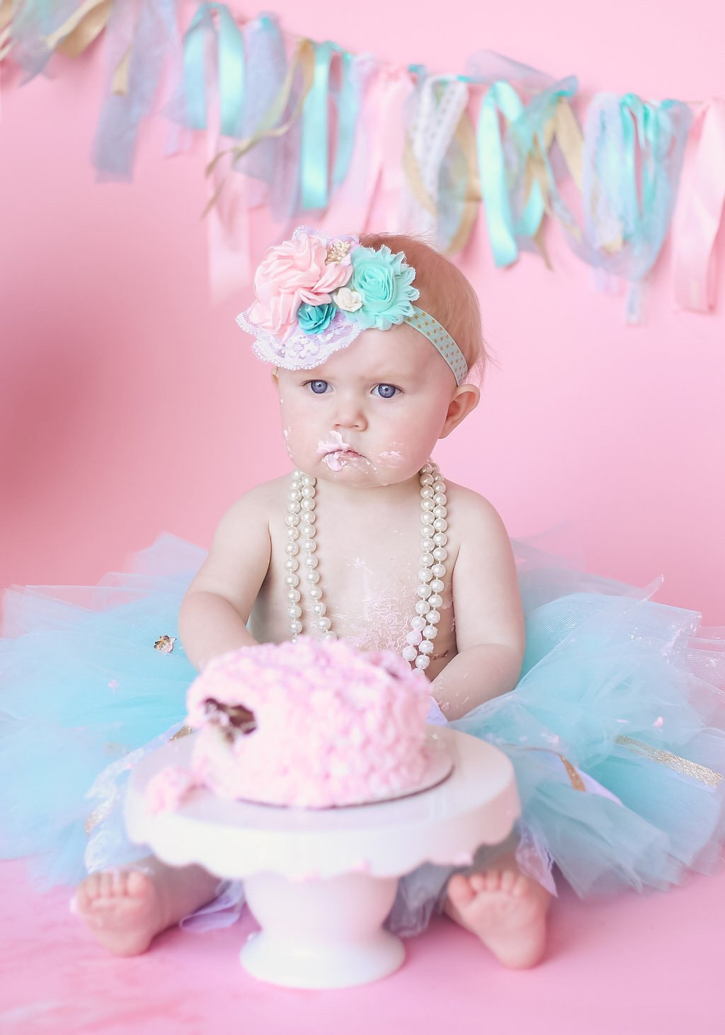 First Birthday Smash Cake Outfit
 Tutu birthday tutu cake smash outfit girls first birthday