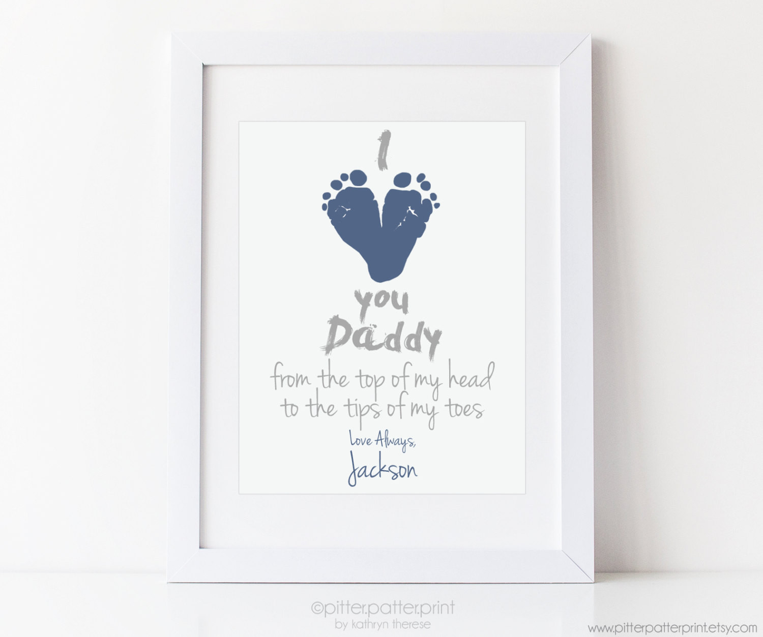 First Fathers Day Gifts From Baby
 First Father s Day Gift for New Dad I Love You Daddy Baby