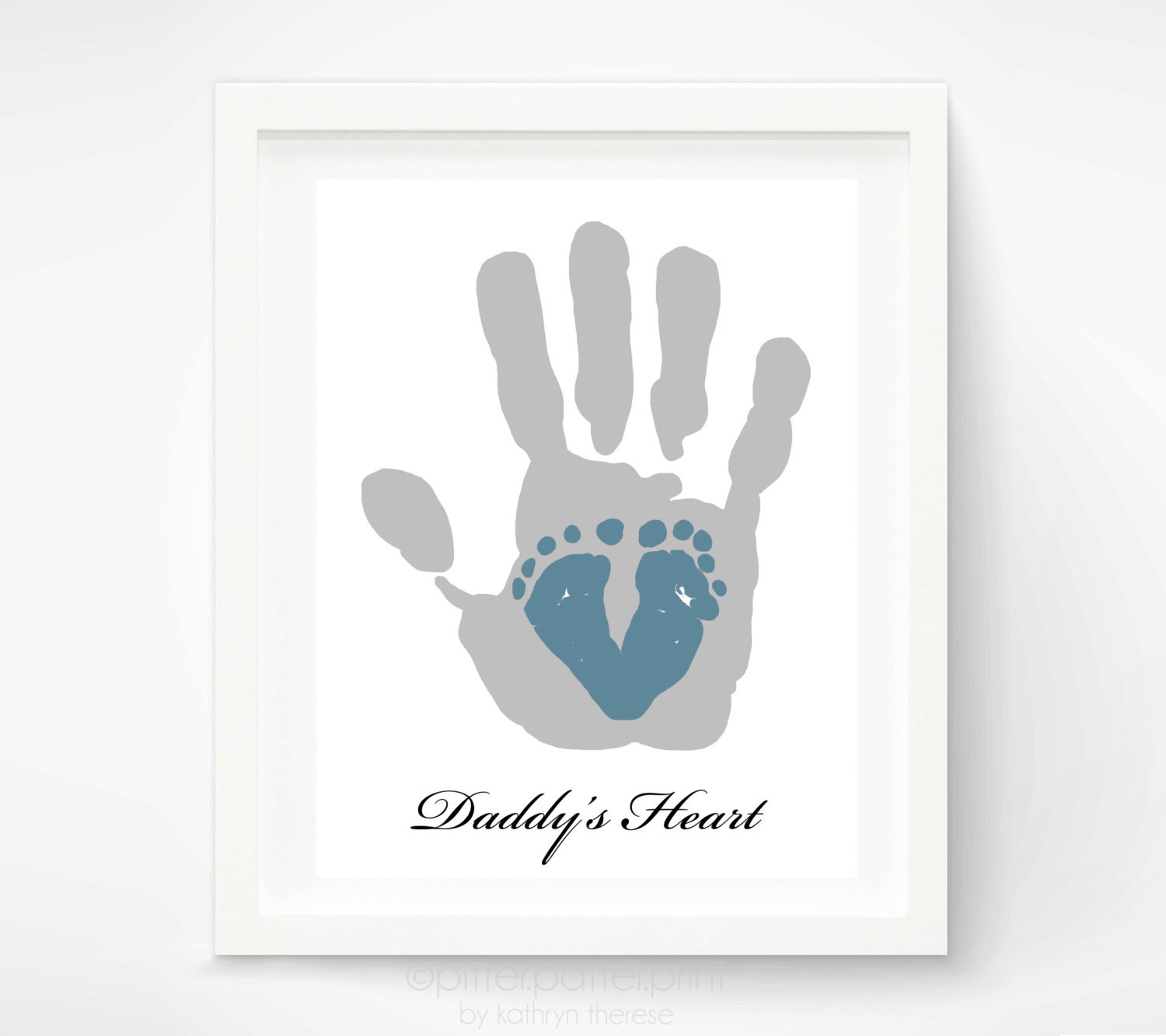 First Fathers Day Gifts From Baby
 First Father s Day Gift for New Dad Baby by PitterPatterPrint