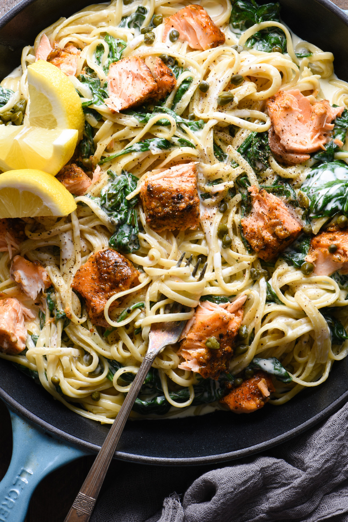 Fish And Pasta Recipes
 Creamy Salmon Pasta Recipe With Video Foxes Love Lemons