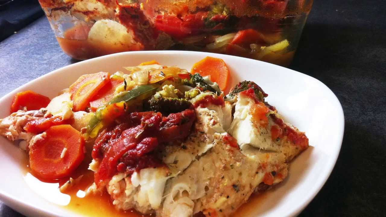 Fish And Vegetable Recipes
 Baked fish with ve ables recipe