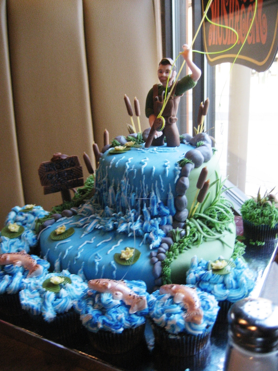 Fish Birthday Cakes
 Fly Fishing Birthday Cake CakeCentral