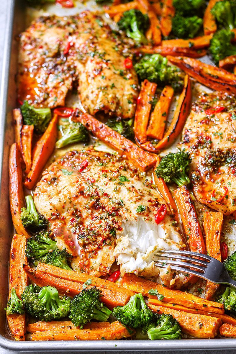 Fish Recipes Tilapia
 Sheet Pan Chili Lime Tilapia Recipe with Veggies — Eatwell101