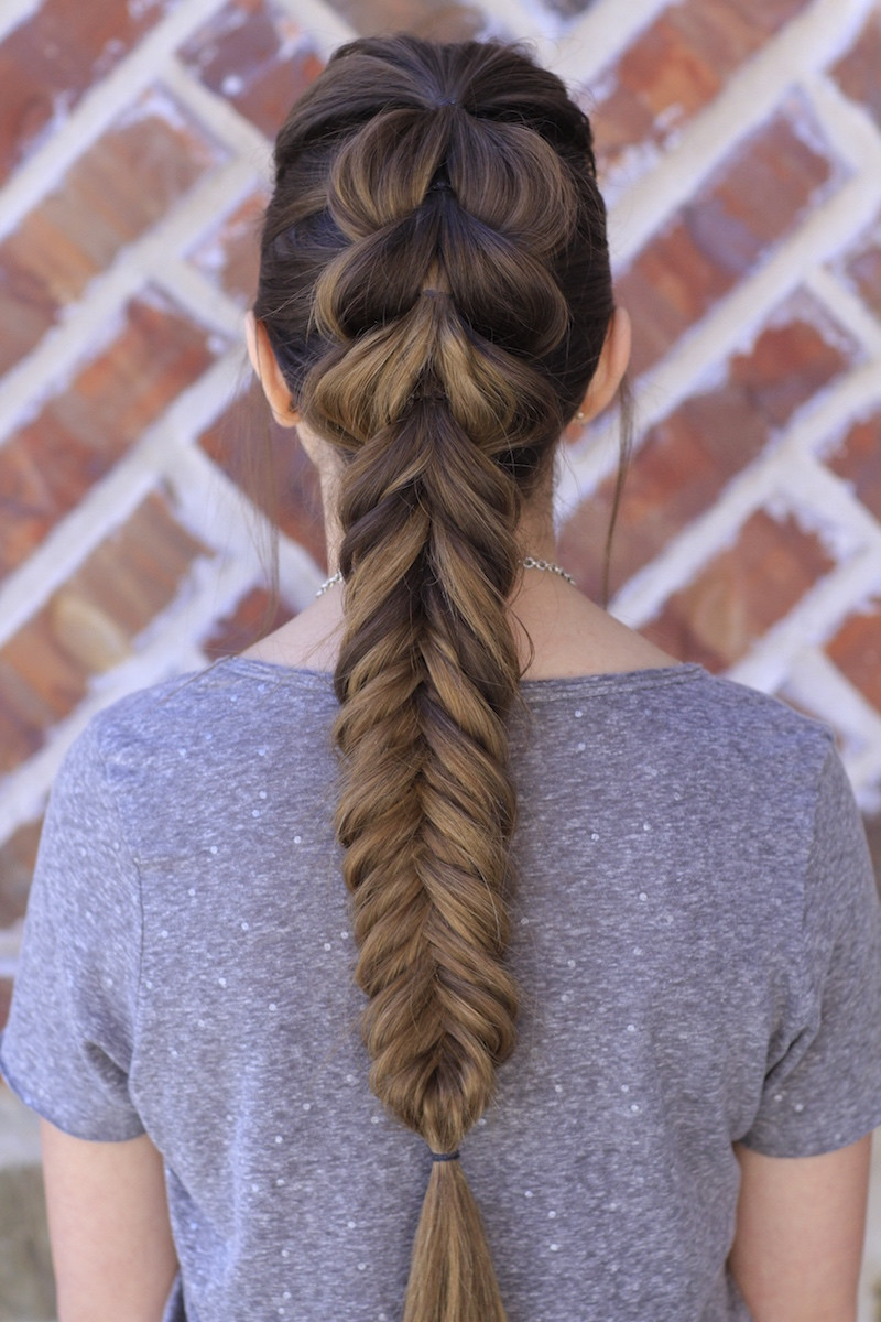 Fishtail Braid Hairstyles
 Pull Through Fishtail Braid bo