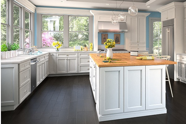 Flat Panel Kitchen Cabinets White
 Flat Panel White RTA Kitchen Cabinets – ADI Supply – ADI