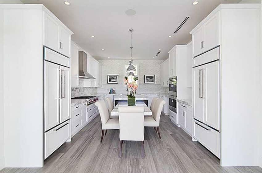 Flat Panel Kitchen Cabinets White
 45 Luxurious Kitchens with White Cabinets Ultimate Guide