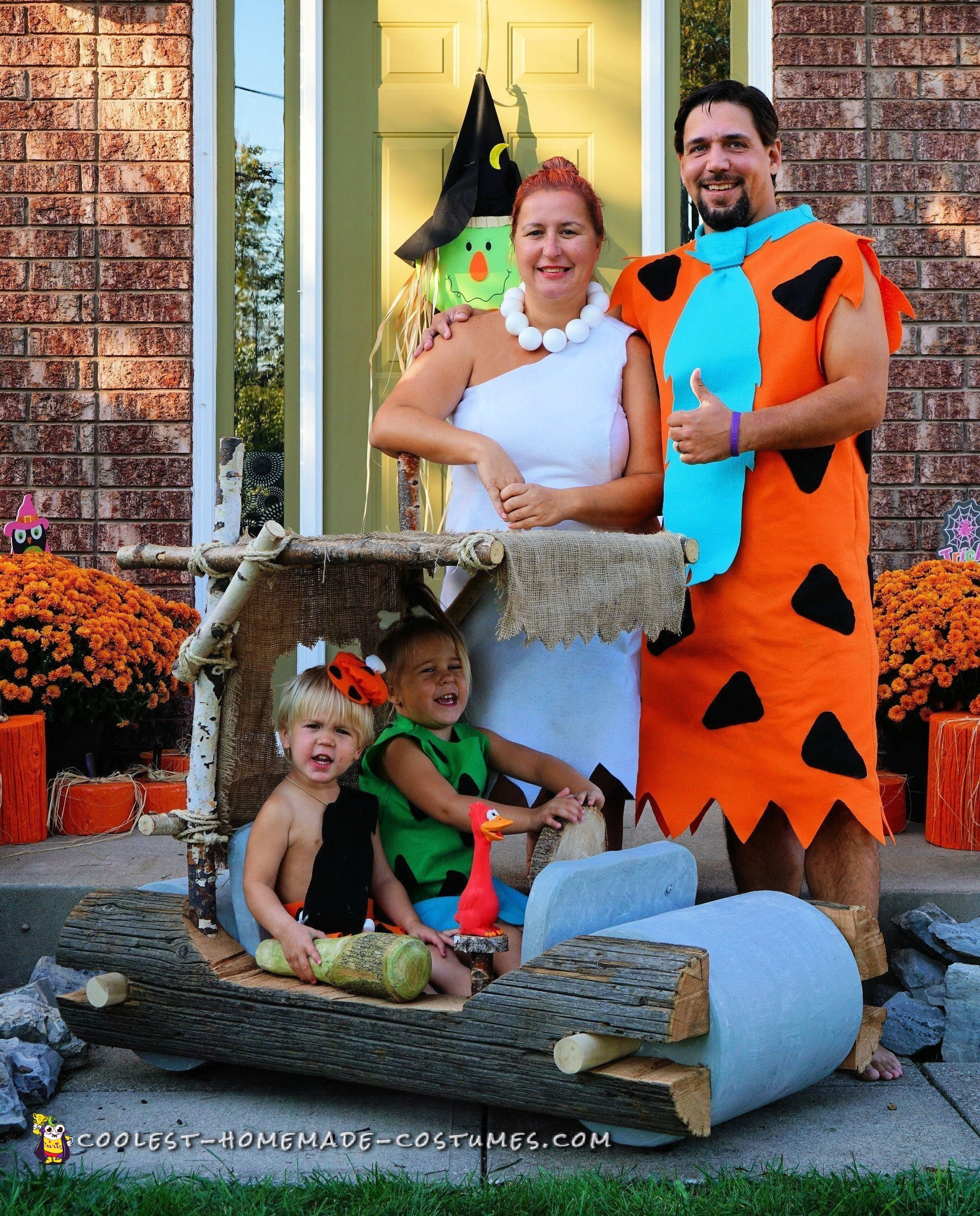Flintstones Costumes DIY
 Coolest Flintstones Family and Car Costume