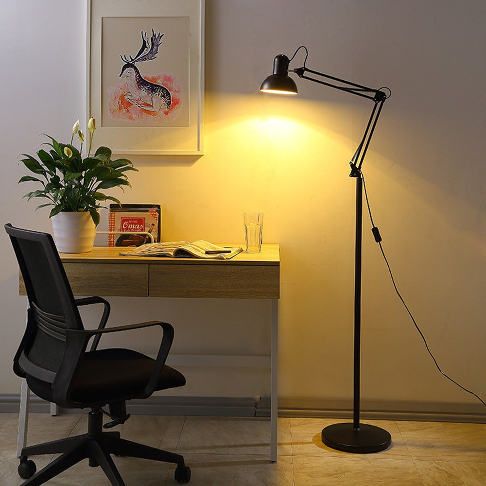 Floor Lamps For Living Room
 Jiawen LED Modern simple floor lamps adjustable arm metal