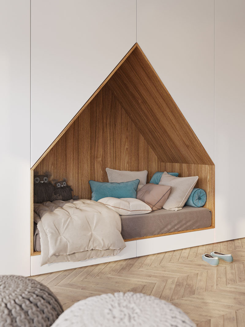 Floor To Ceiling Cabinets Bedroom
 This Bedroom Design For A Teenager Features A Bed Built