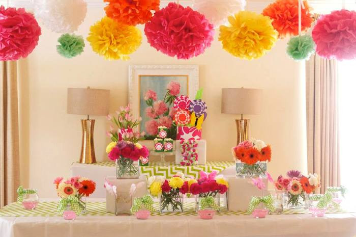 Flower Birthday Party Ideas
 Kara s Party Ideas Flower Shop Themed Birthday Party