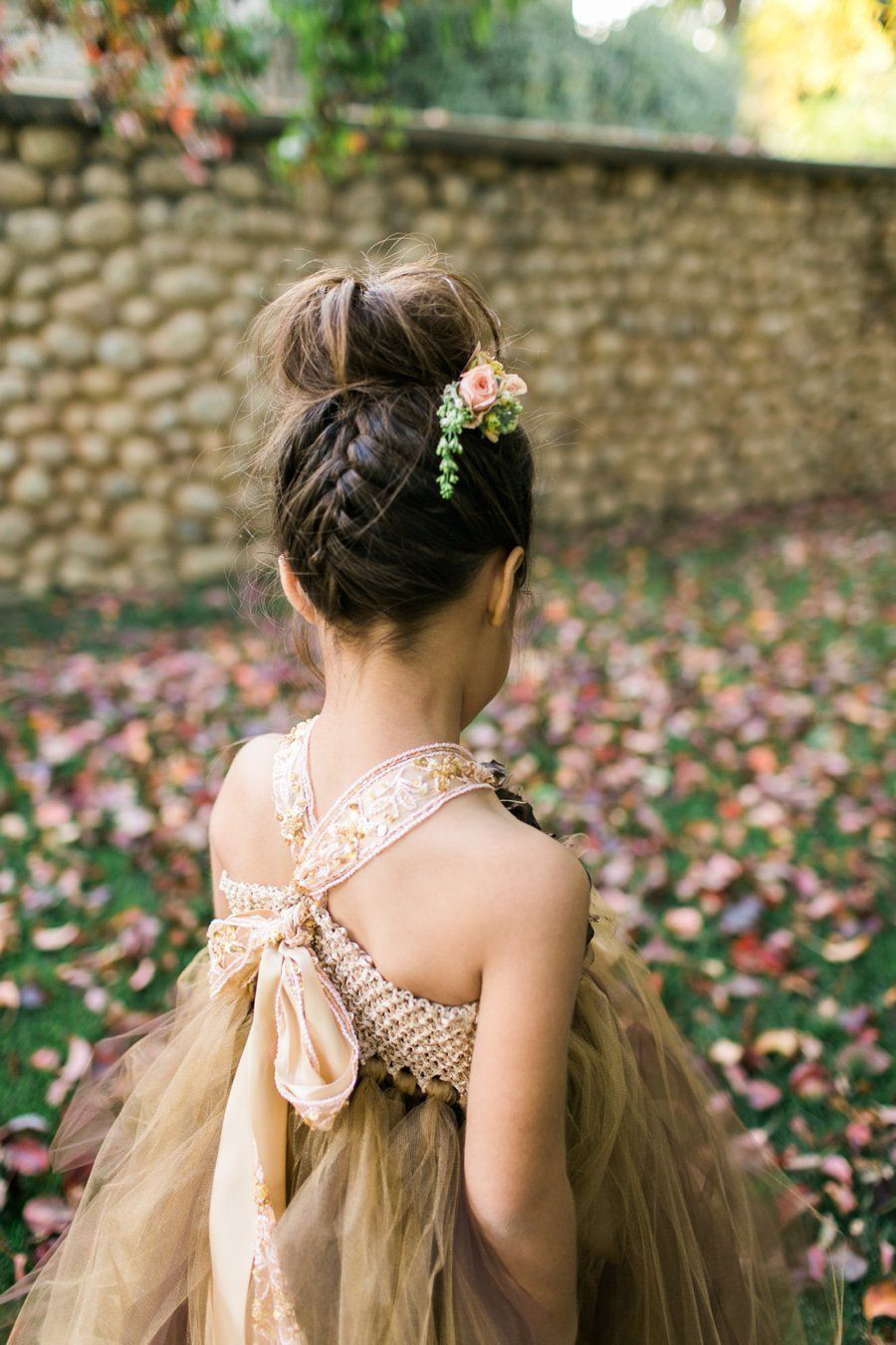 Flower Girl Updo Hairstyles
 Forest Inspired Indoor Wedding