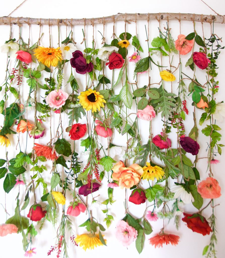 Flower Wall Decor DIY
 DIY Floral Wall Hanging – Eclectic Spark