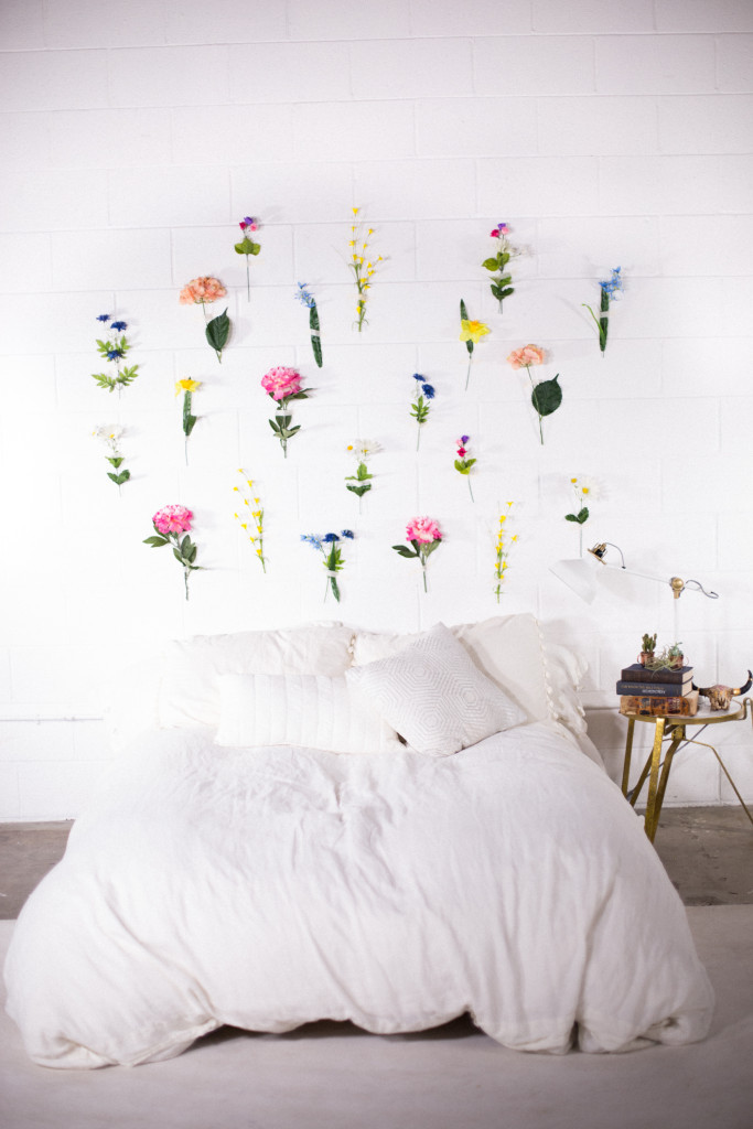 Flower Wall Decor DIY
 Mr Kate DIY Flower Wall