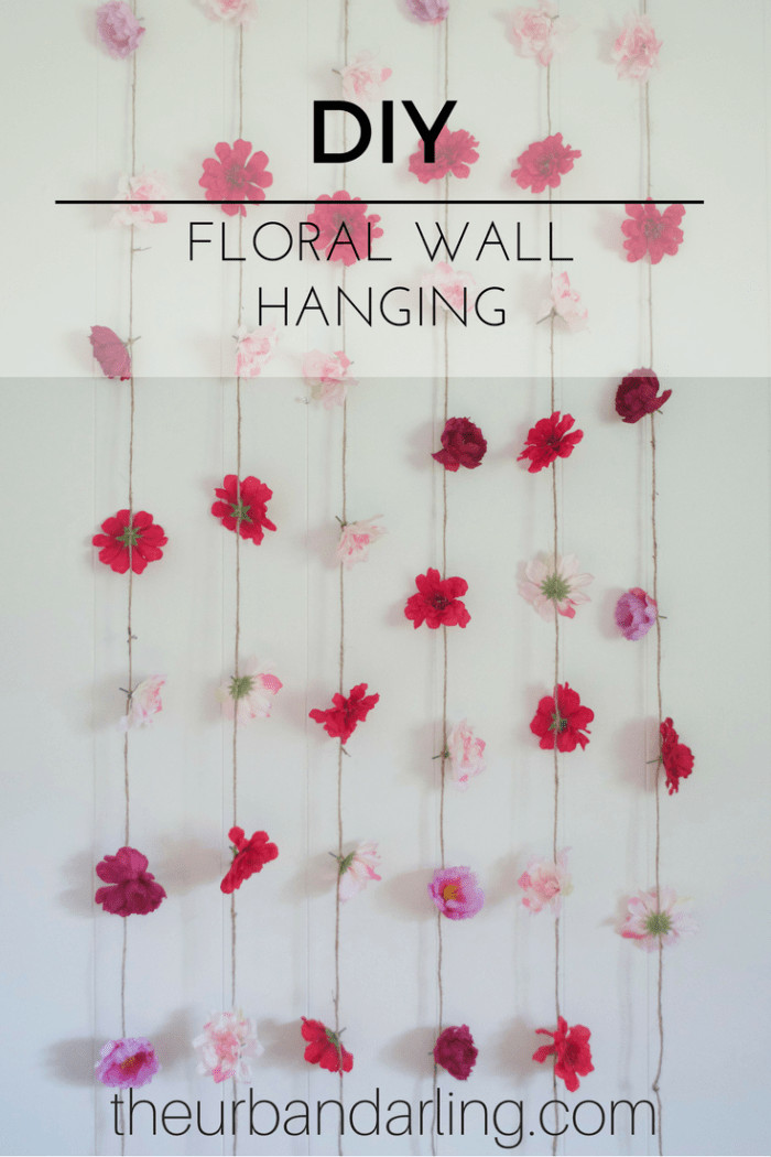 Flower Wall Decor DIY
 Flower Wall Hanging DIY