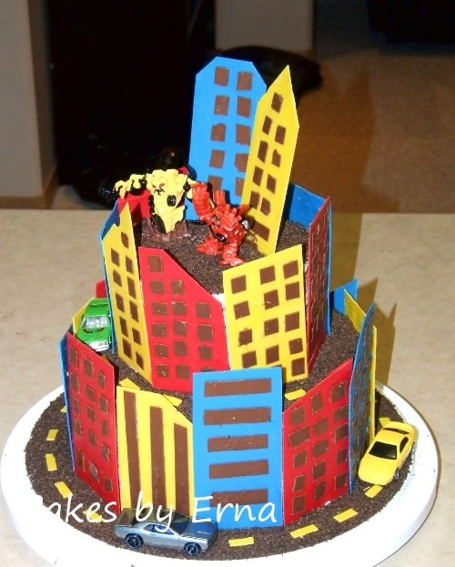 Food City Birthday Cakes
 A Robot City Birthday Cake