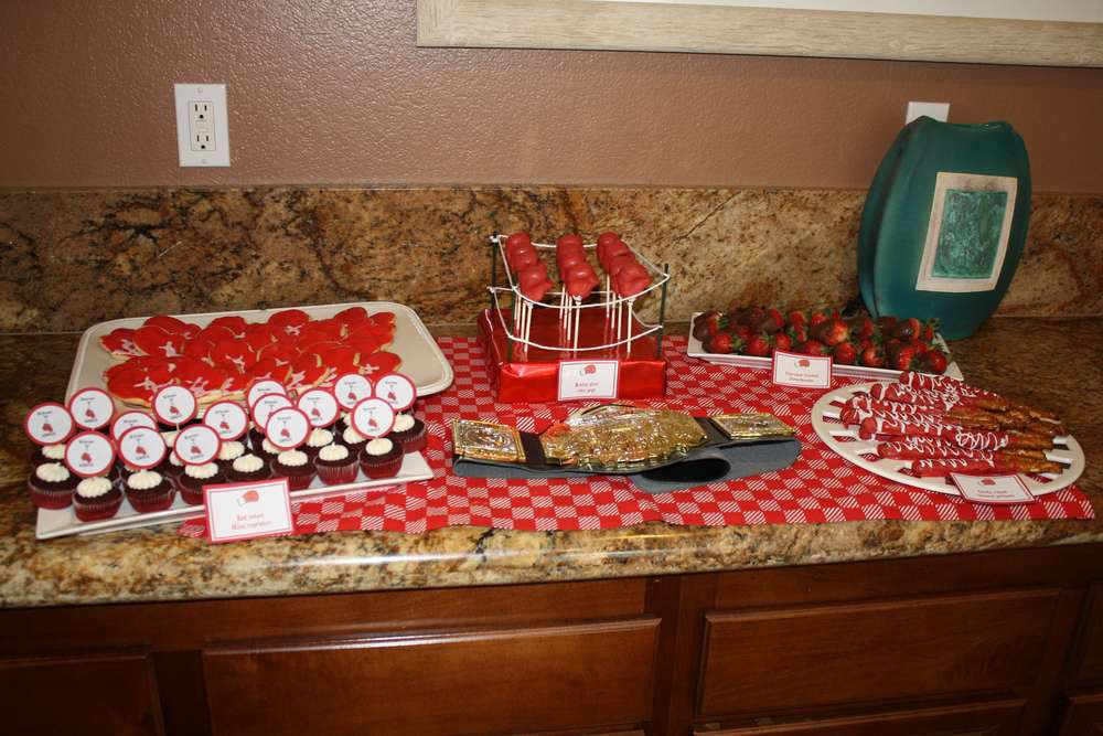 Food Ideas For Boxing Match Party
 Boxing Baby Shower Party Ideas 4 of 12