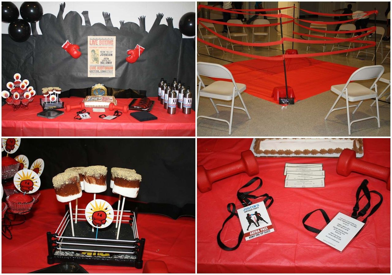 Food Ideas For Boxing Match Party
 Boxing Fight Party Ideas Boxing Glove Party Favors Boxing