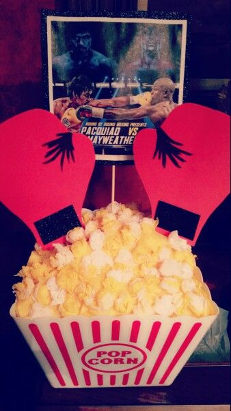 Food Ideas For Boxing Match Party
 Boxing center piece for bday party Created by jjaperez