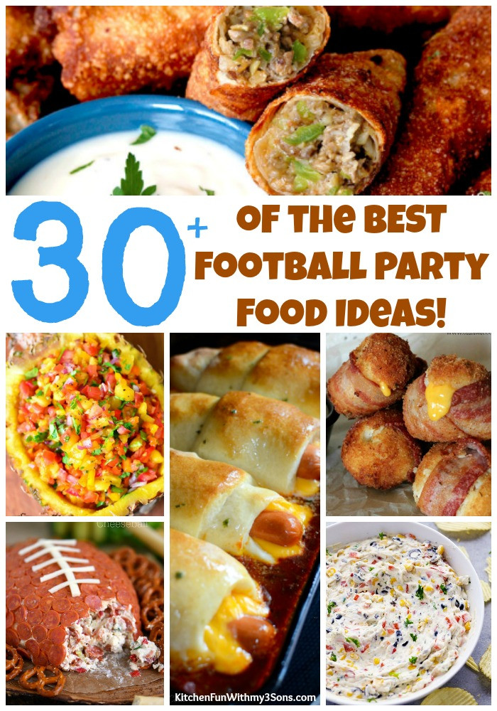 Food Ideas For Football Party
 30 the BEST Football Party Food Kitchen Fun With My 3 Sons