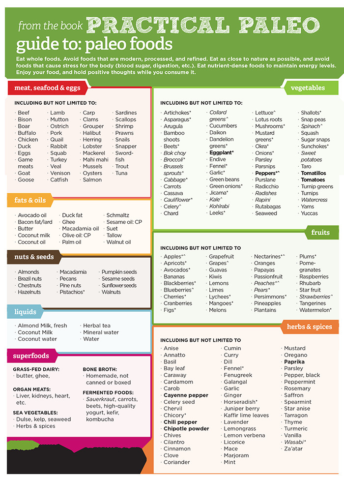 Food List For Paleo Diet
 An Introduction to the Paleo Diet The Organic Butcher of