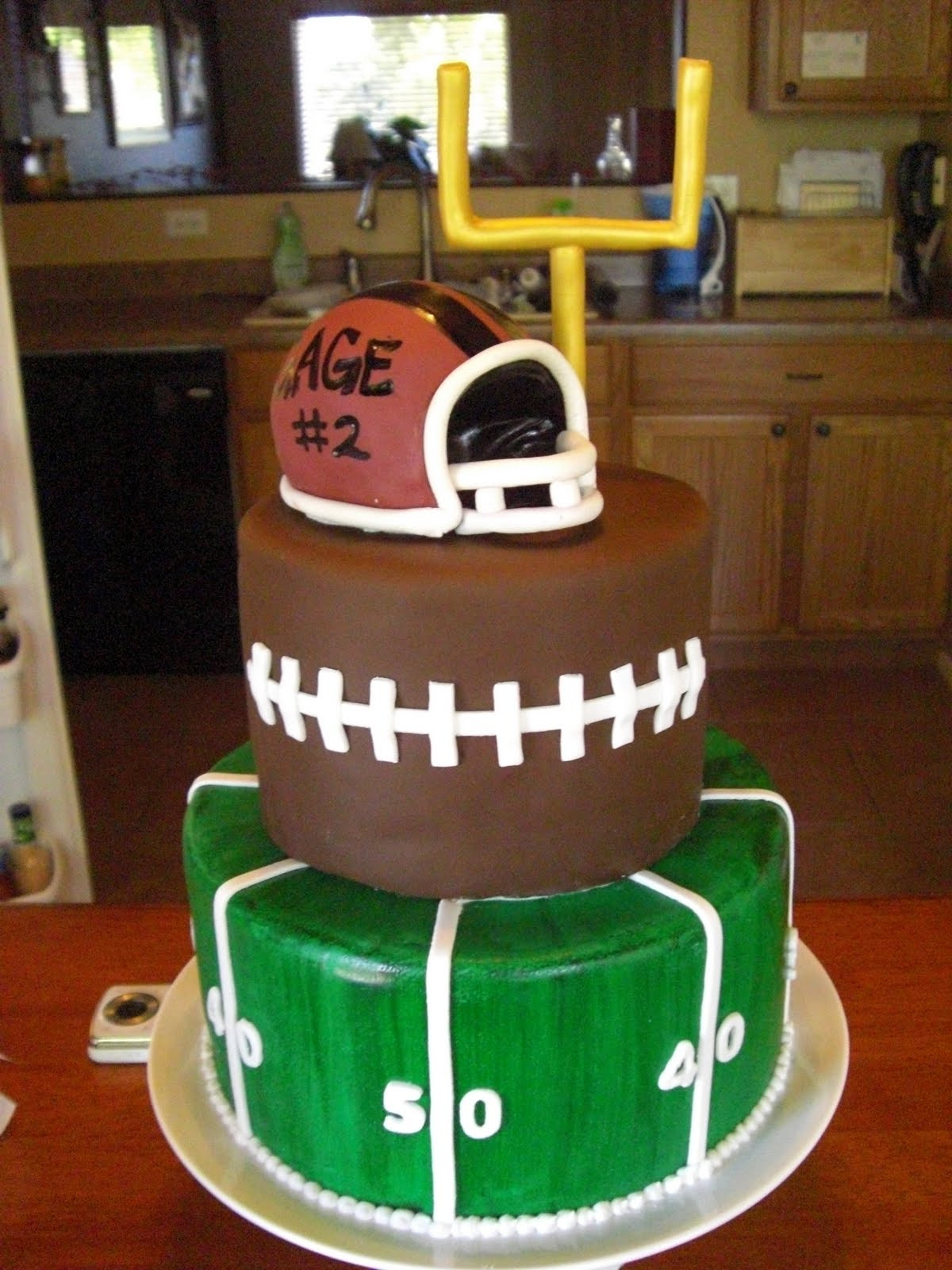 Football Birthday Cake
 The Cake Shoppe Football Birthday Cake