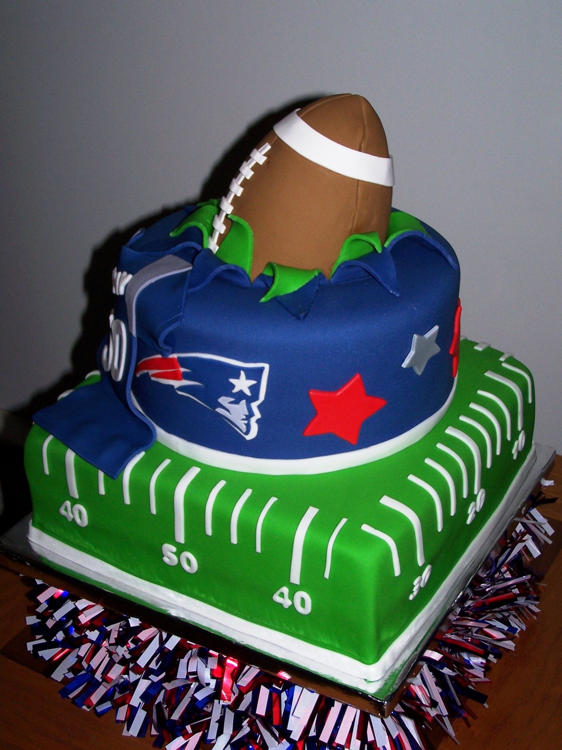 Football Birthday Cake
 New England Patriots CakeCentral