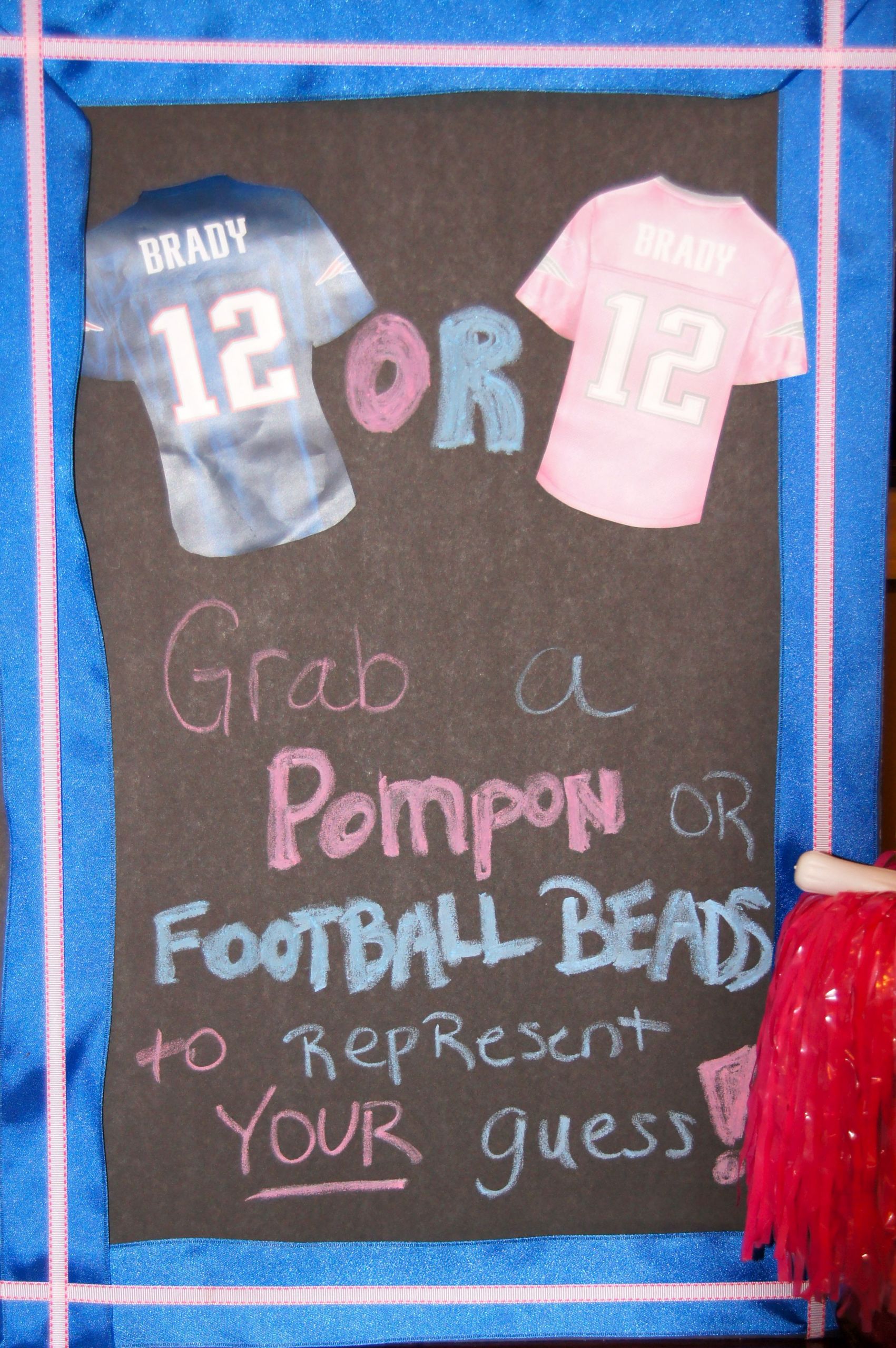 Football Gender Reveal Party Ideas
 Football gender reveal patriots theme