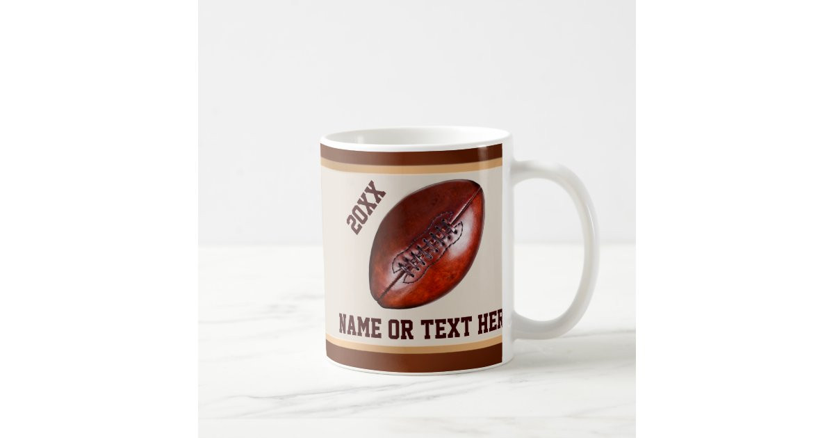 Football Gift Ideas For Boys
 Personalized Football Gift Ideas for Boys or Coach Coffee