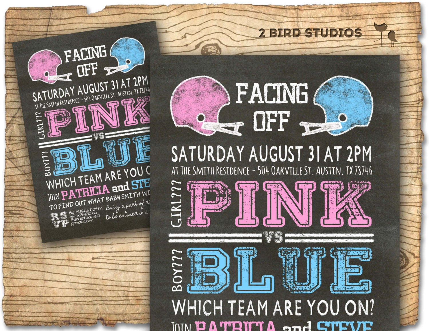 Football Themed Gender Reveal Party Ideas
 Football gender reveal invitation football baby shower invite