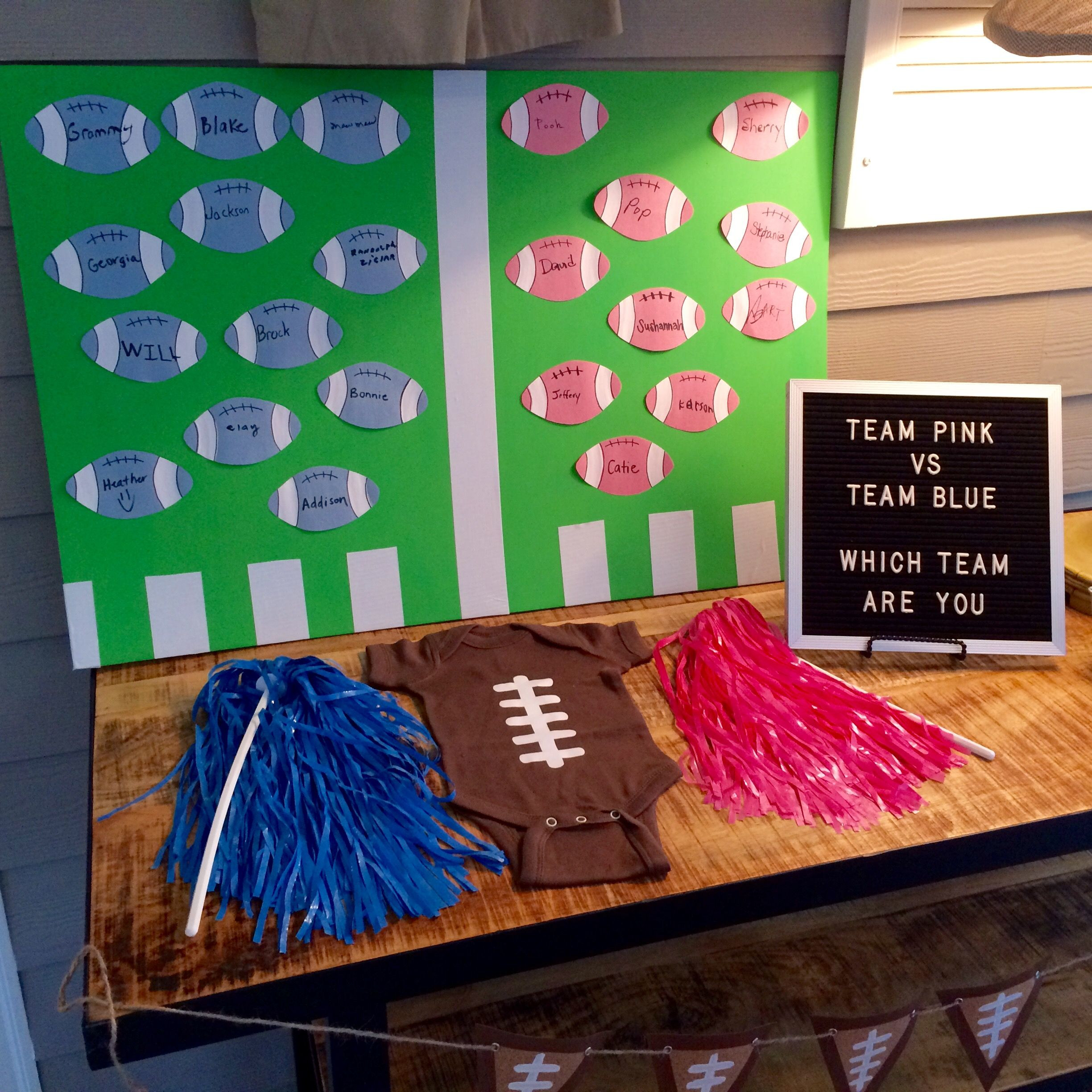 Football Themed Gender Reveal Party Ideas
 Football Themed Gender Reveal