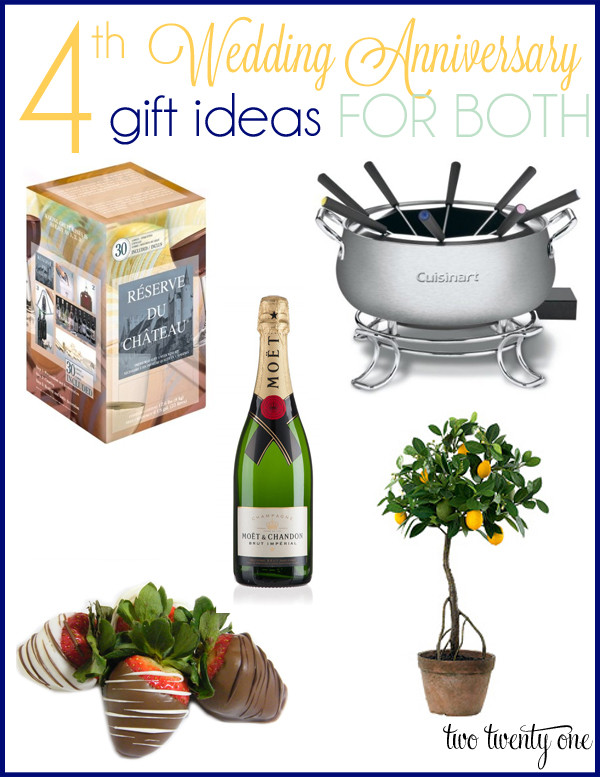 Four Year Anniversary Gift Ideas For Him
 4th Anniversary Gift Ideas