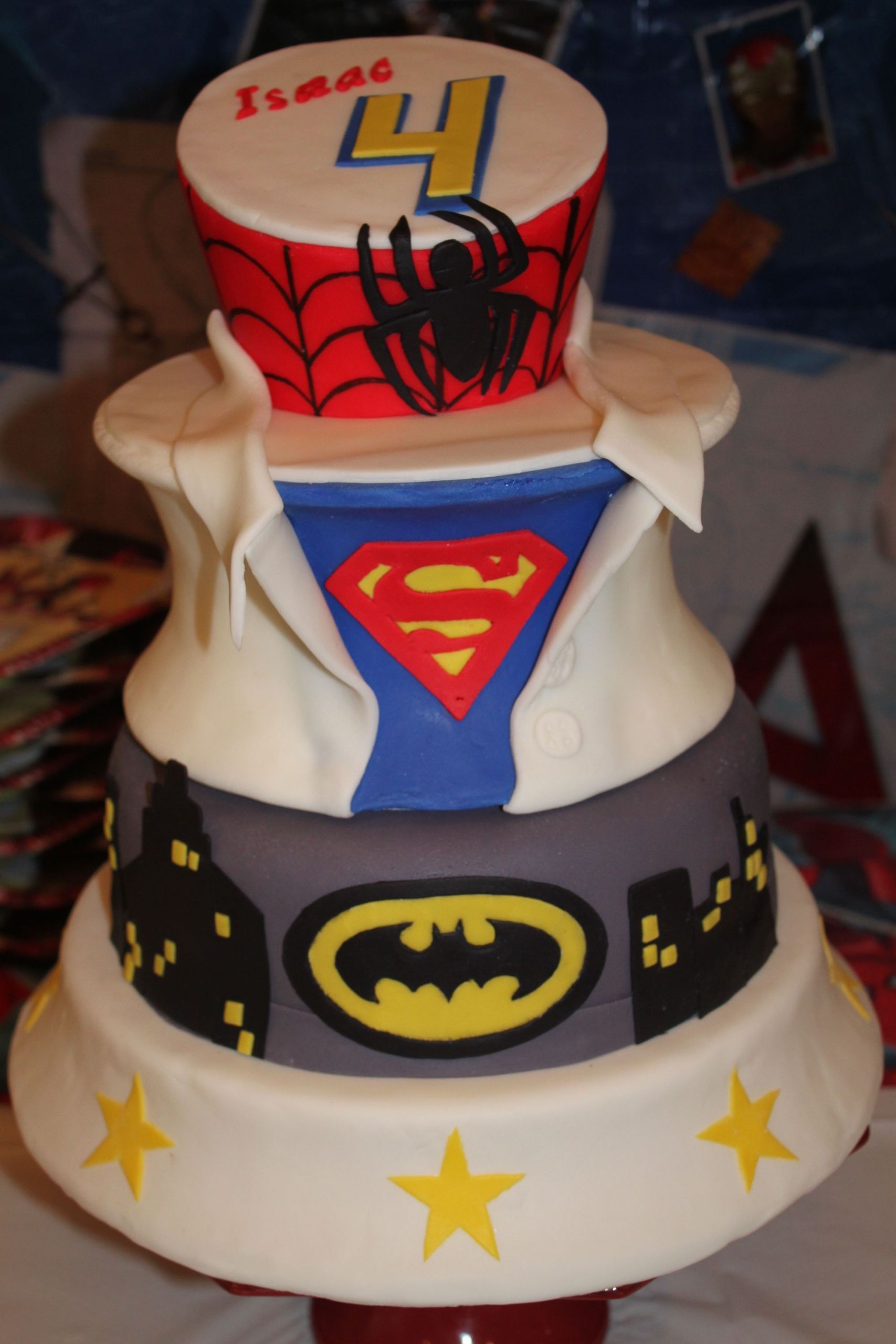 Four Year Old Boy Birthday Party Ideas
 Superhero cake for a 4 year old boy 2nd view