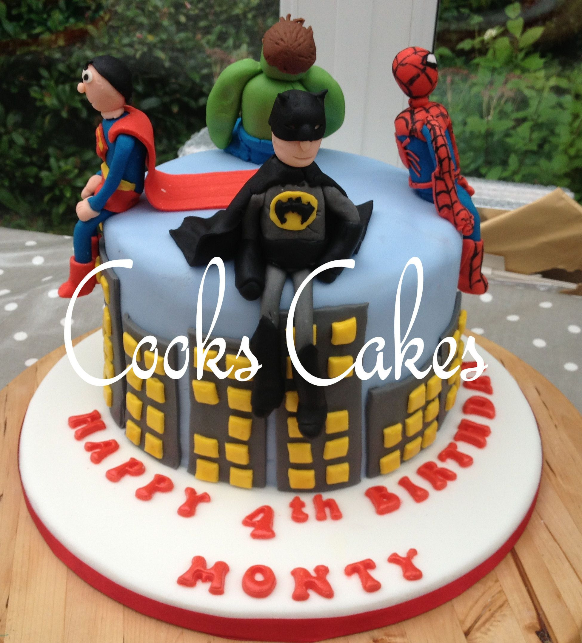 Four Year Old Boy Birthday Party Ideas
 Birthday cake for a 4 year old boy Superheros Batman